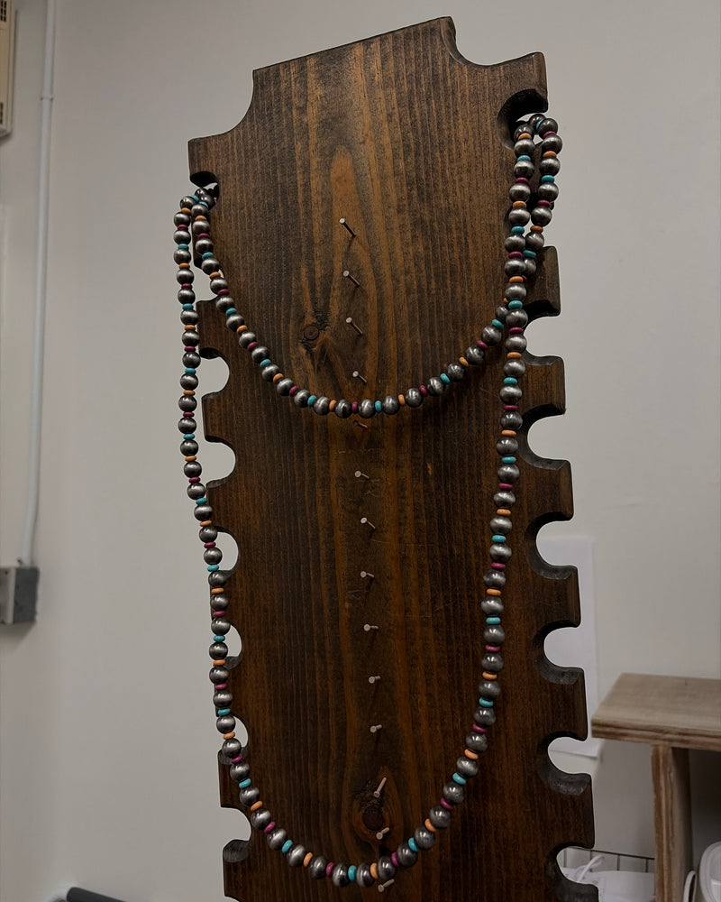 Multicolored Desert Pearl Bead Necklace