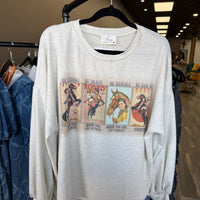 Avery Graphic Relaxed Sweatshirt Oatmeal