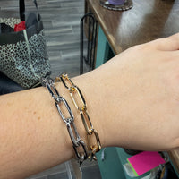 Oval Cable Link Bracelet