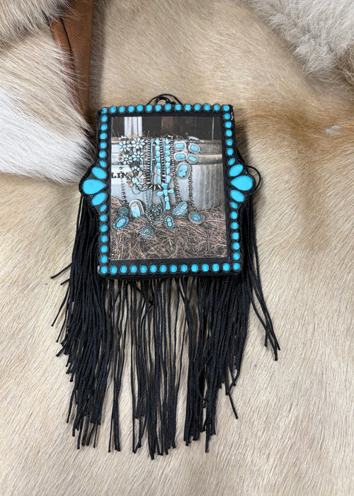 Turquoise Western Frame Freshie