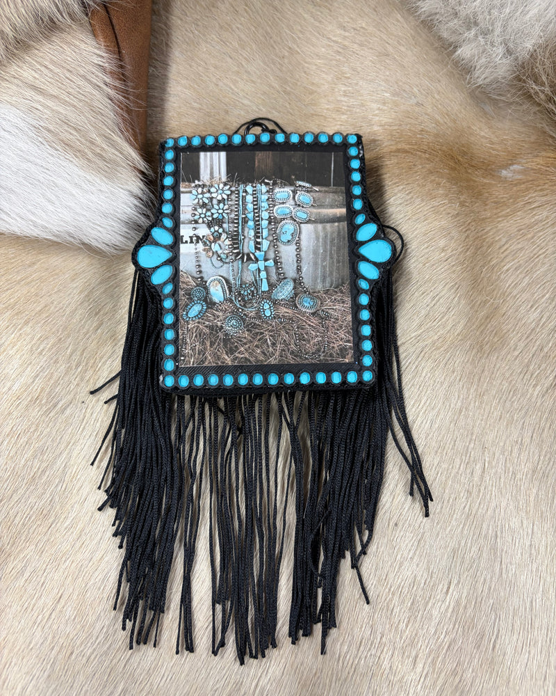 Turquoise Western Frame Freshie