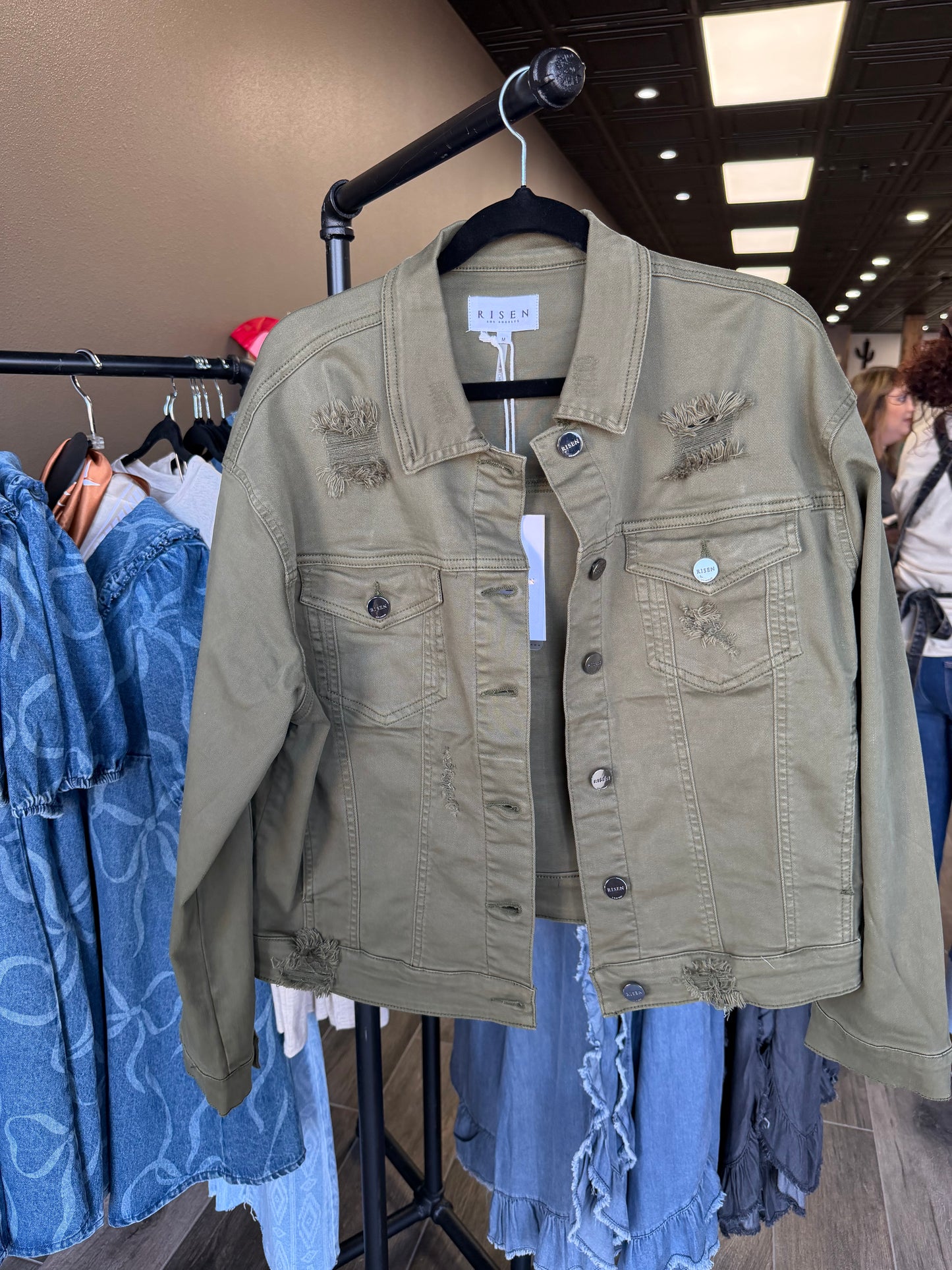 Risen Oversized Distressed Jacket