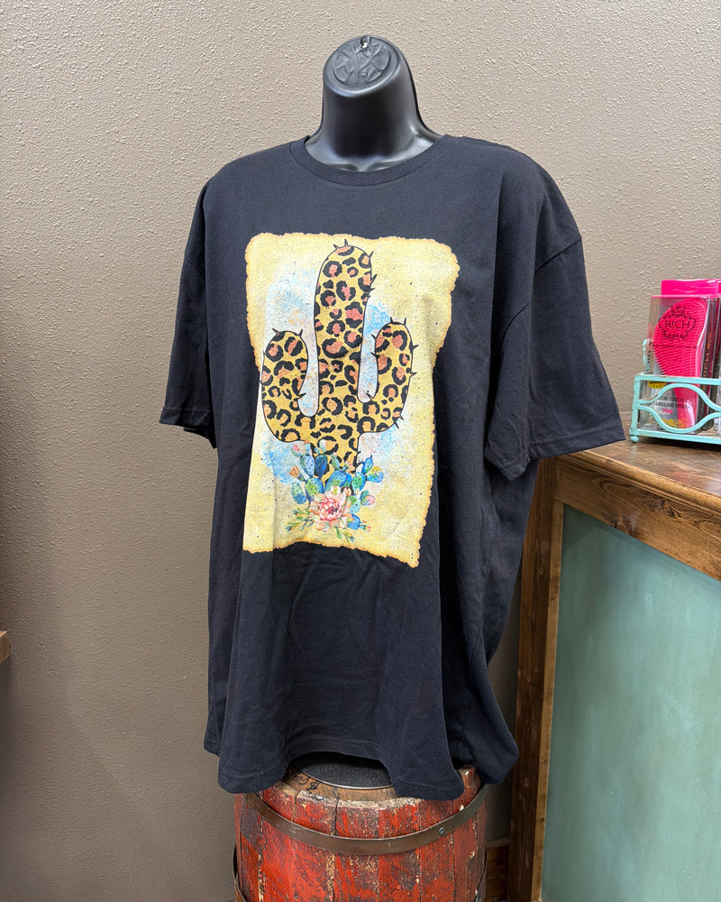 Rebel Leop Cactus Boho Frame Top