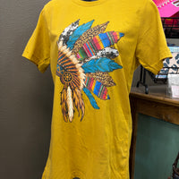 Mustard headdress top