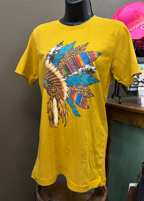 Mustard headdress top