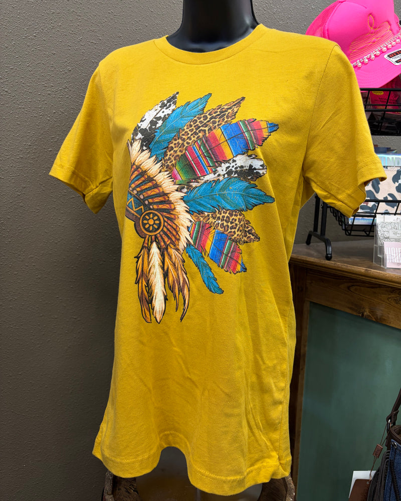 Mustard headdress top