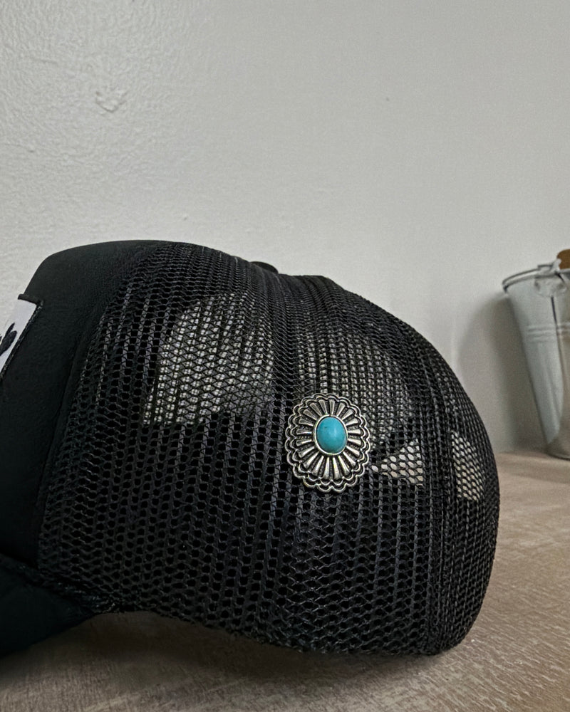 Oval Concho Hat Pin