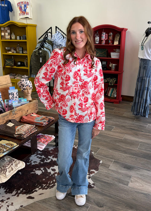 Red Horse Blouse