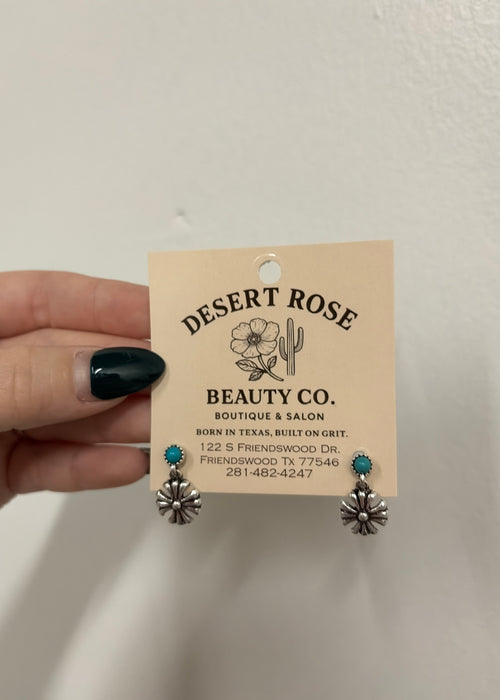 Stud Drop Earrings