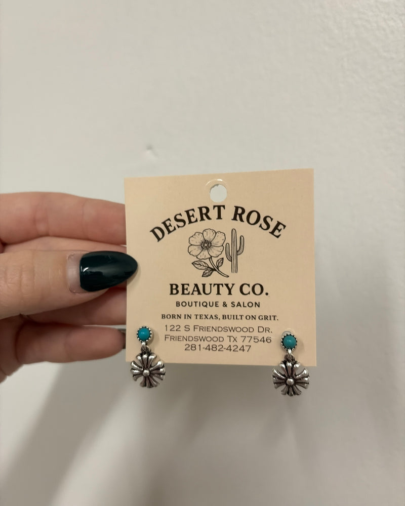 Stud Drop Earrings