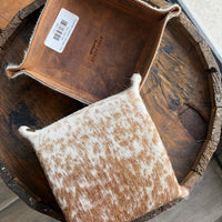 Cowhide Leather Storage Tray
