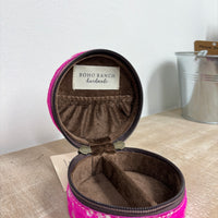 Purple and silver jewelry box