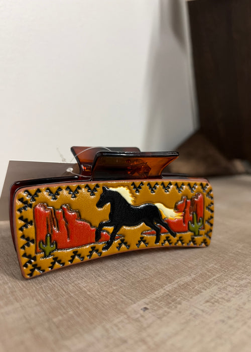 Leather Wildwest hair clip