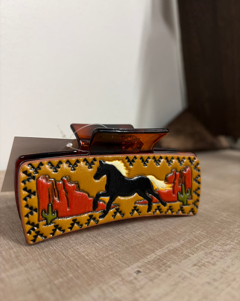 Leather Wildwest hair clip