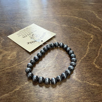8mm Navajo Style Pearl Stretch Bracelet