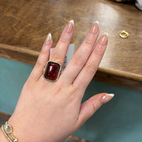 Rectangle Vintage Resin Ring