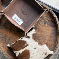Cowhide Leather Storage Tray