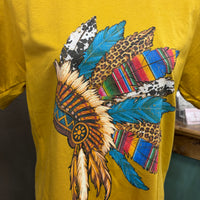 Mustard headdress top