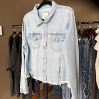Risen Irregular Fray Hemed Jackets