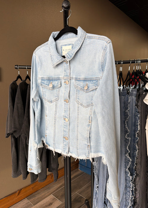 Risen Irregular Fray Hemed Jackets