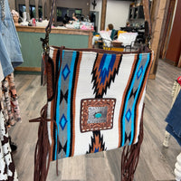 American Darling Crossbody Western Tooled Leather Strap