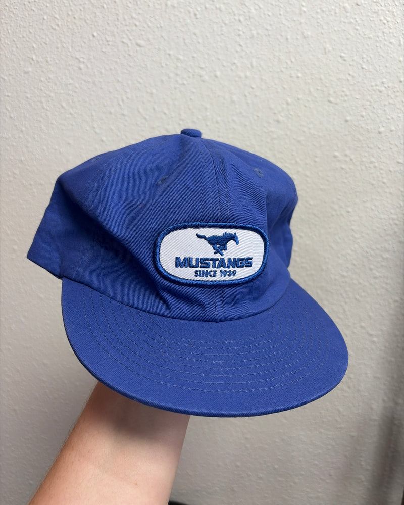friendswood all blue mustang cap