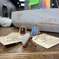 Rectangle Vintage Resin Ring