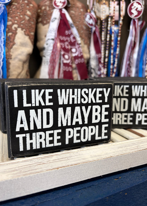Whiskey Box Sign