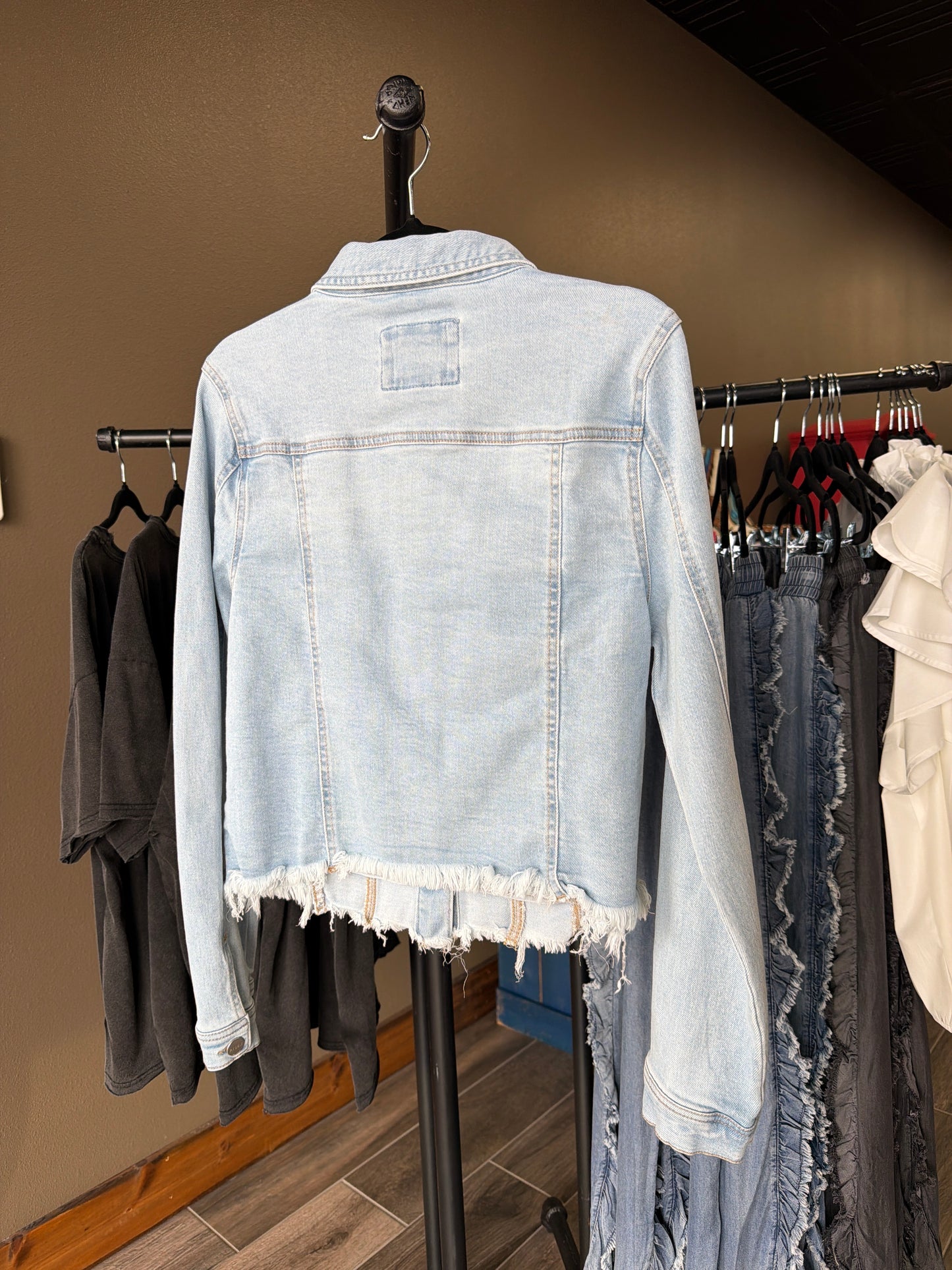 Risen Irregular Fray Hemed Jackets