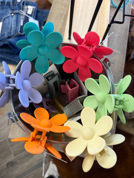 Flower Claw Clip
