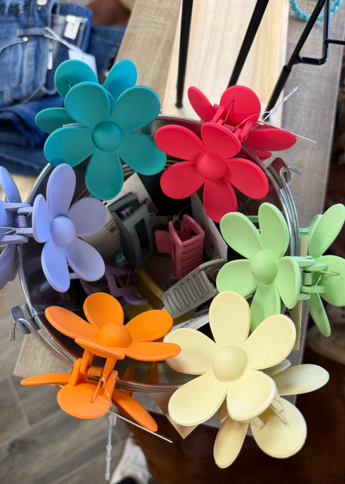 Flower Claw Clip
