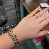 Oval Cable Link Bracelet