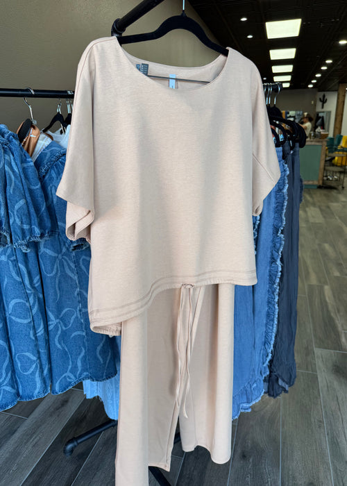Glam set in brown and blue