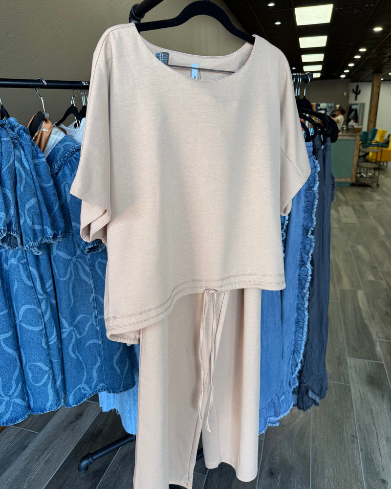 Glam set in brown and blue