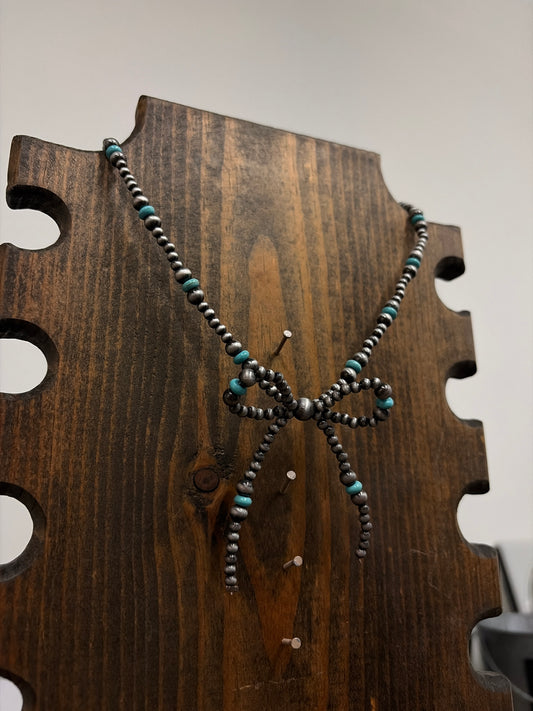 Desert Pearl Bow Necklace