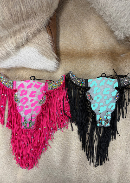 Leopard Bull Skull Freshie
