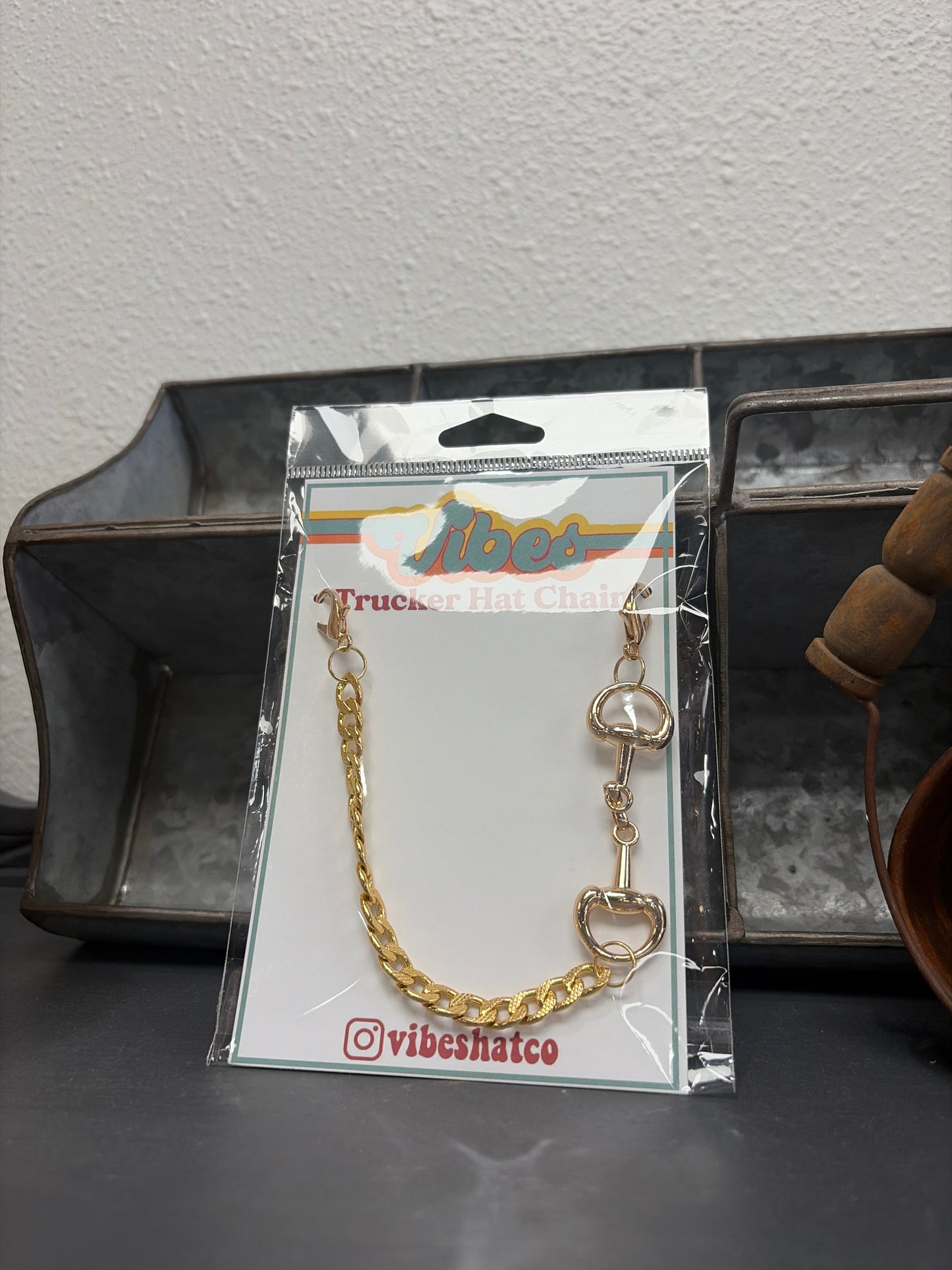 Horse Bit Trucker Hat Chains