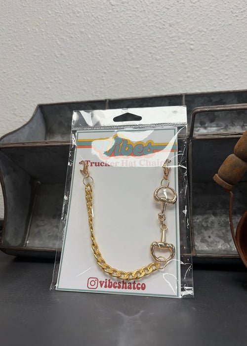 Horse Bit Trucker Hat Chains