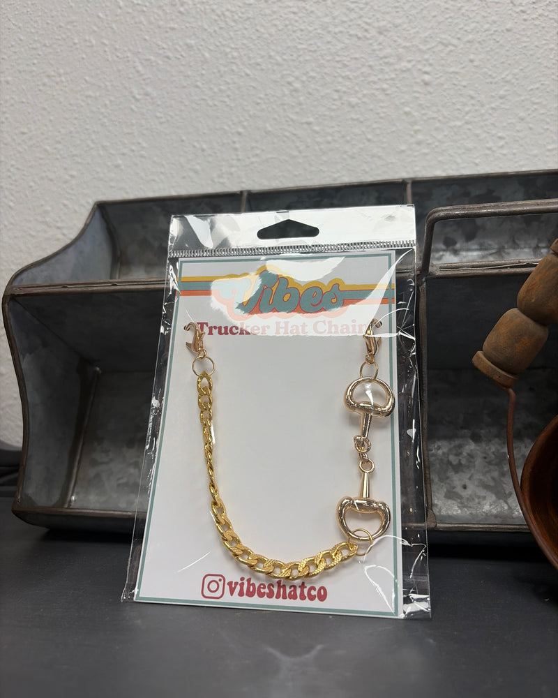 Horse Bit Trucker Hat Chains