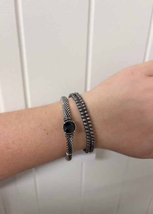 Western Navajo Stone 3 Layer Bracelets