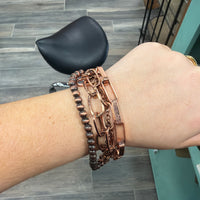 5 Layered Chunky Chain Navajo Style Bracelet