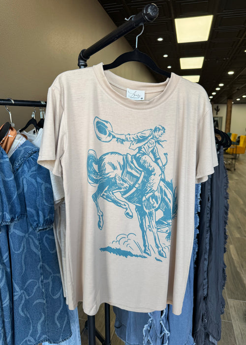 Avery Drea Bucking Horse Graphic T-Shirt