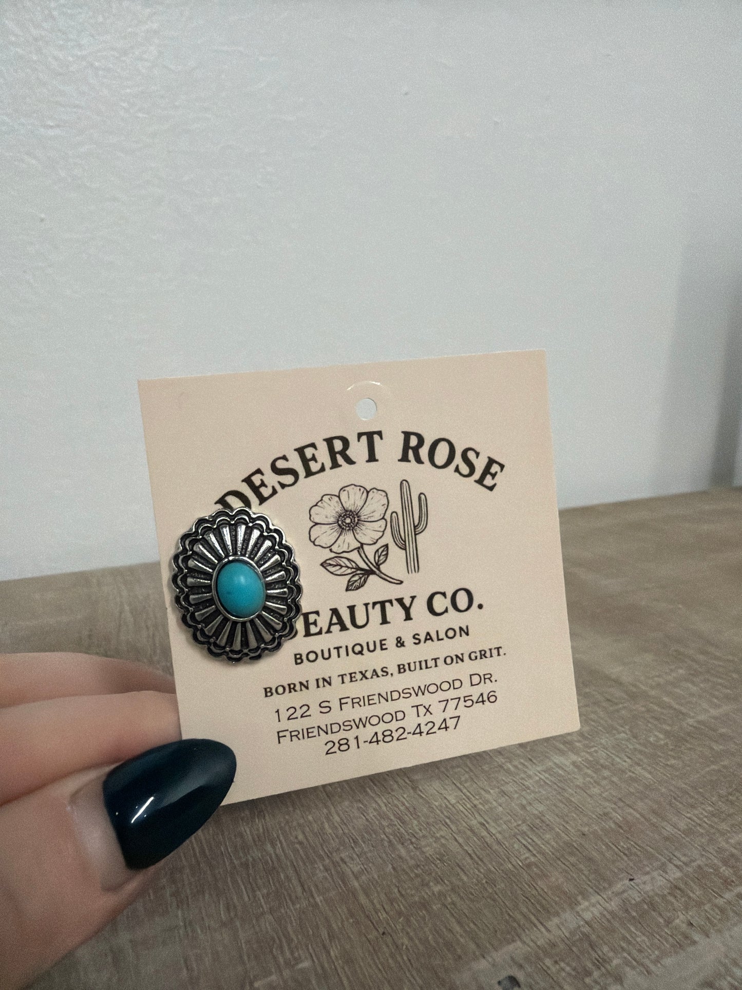 Oval Concho Hat Pin