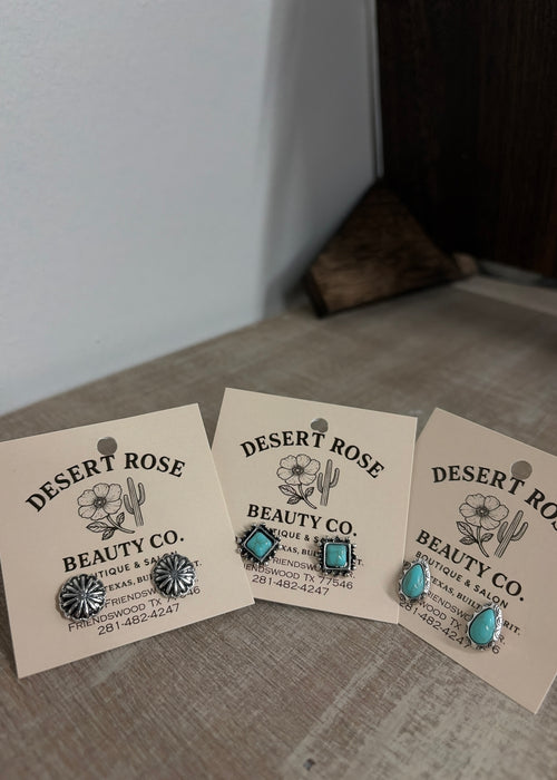 Western stud earrings