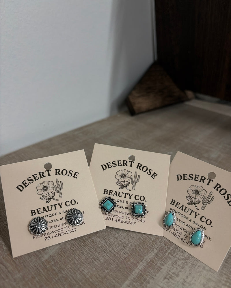 Western stud earrings