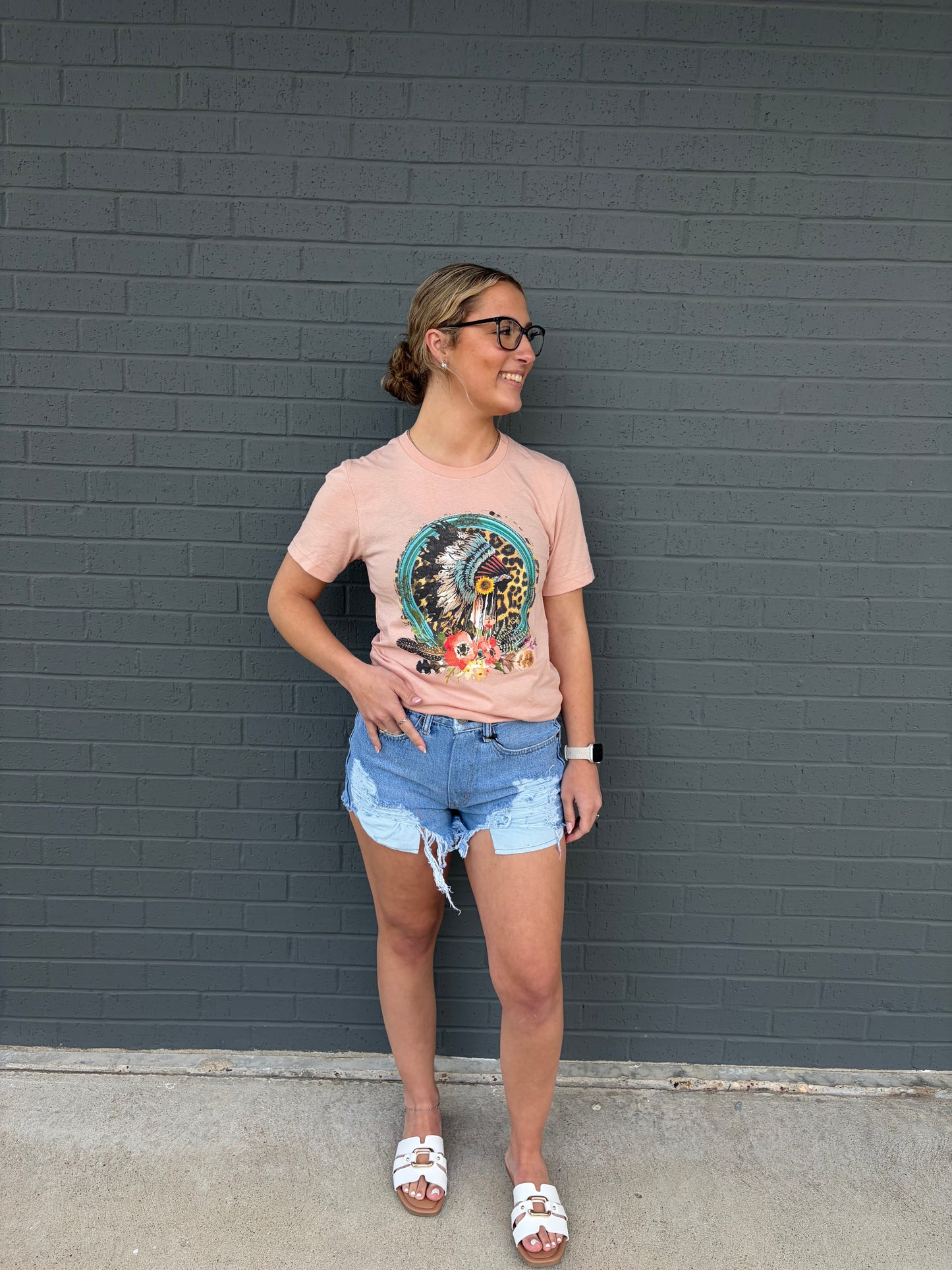 Rebel Floral Leopard Headdress Top