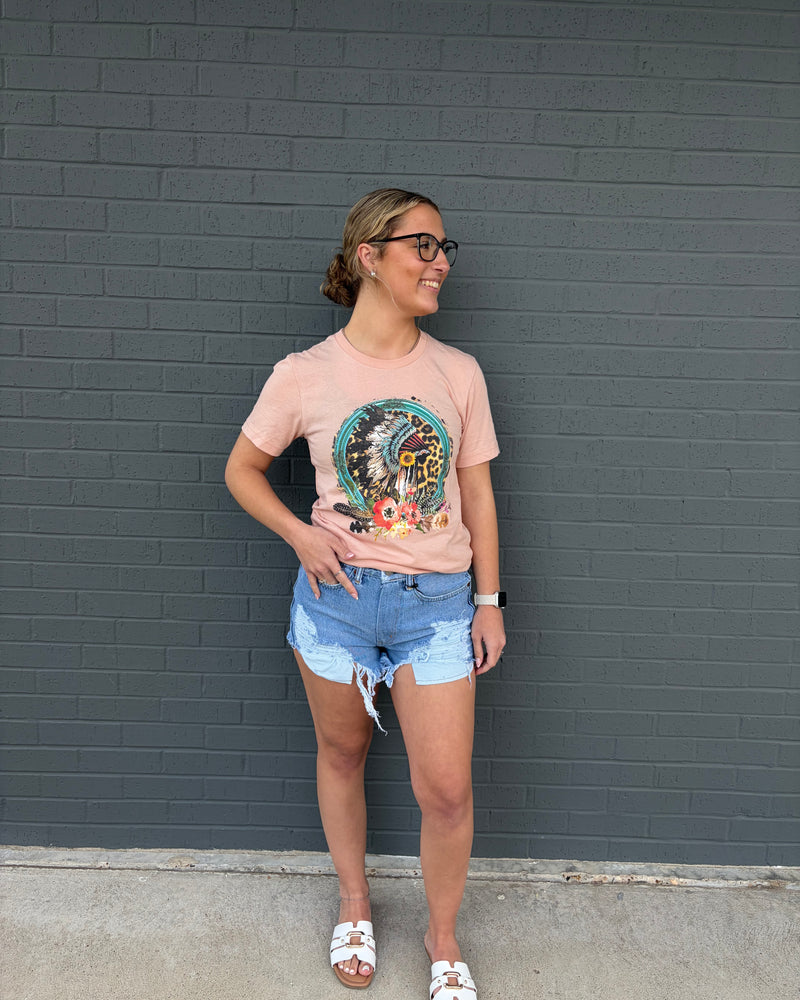 Rebel Floral Leopard Headdress Top