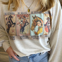Avery Graphic Relaxed Sweatshirt Oatmeal