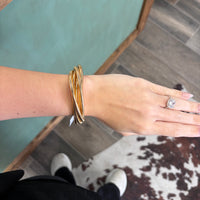 Knotted Elastic Coil Bracelet Set