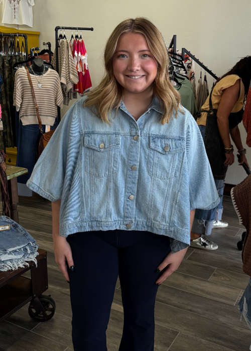 Risen Flowy Square Cape Jacket